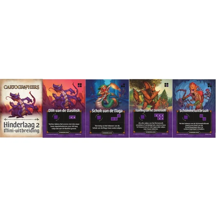 Cartographers: Hinderlaag 2 Mini-uitbreiding de Intrafin – boîte