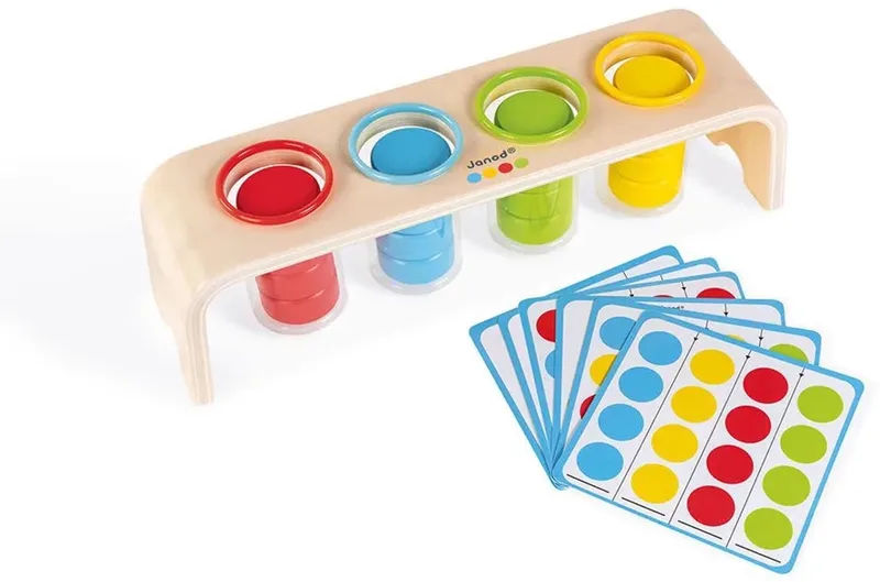 Educatief spel - Kleuren sorteren de Janod, édition Multikleur – boîte