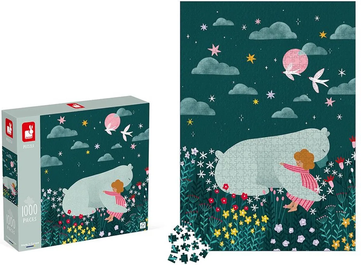 Kidult puzzel - 1000 Stukjes von Janod, Ausgabe Vriendschap – Schachtel