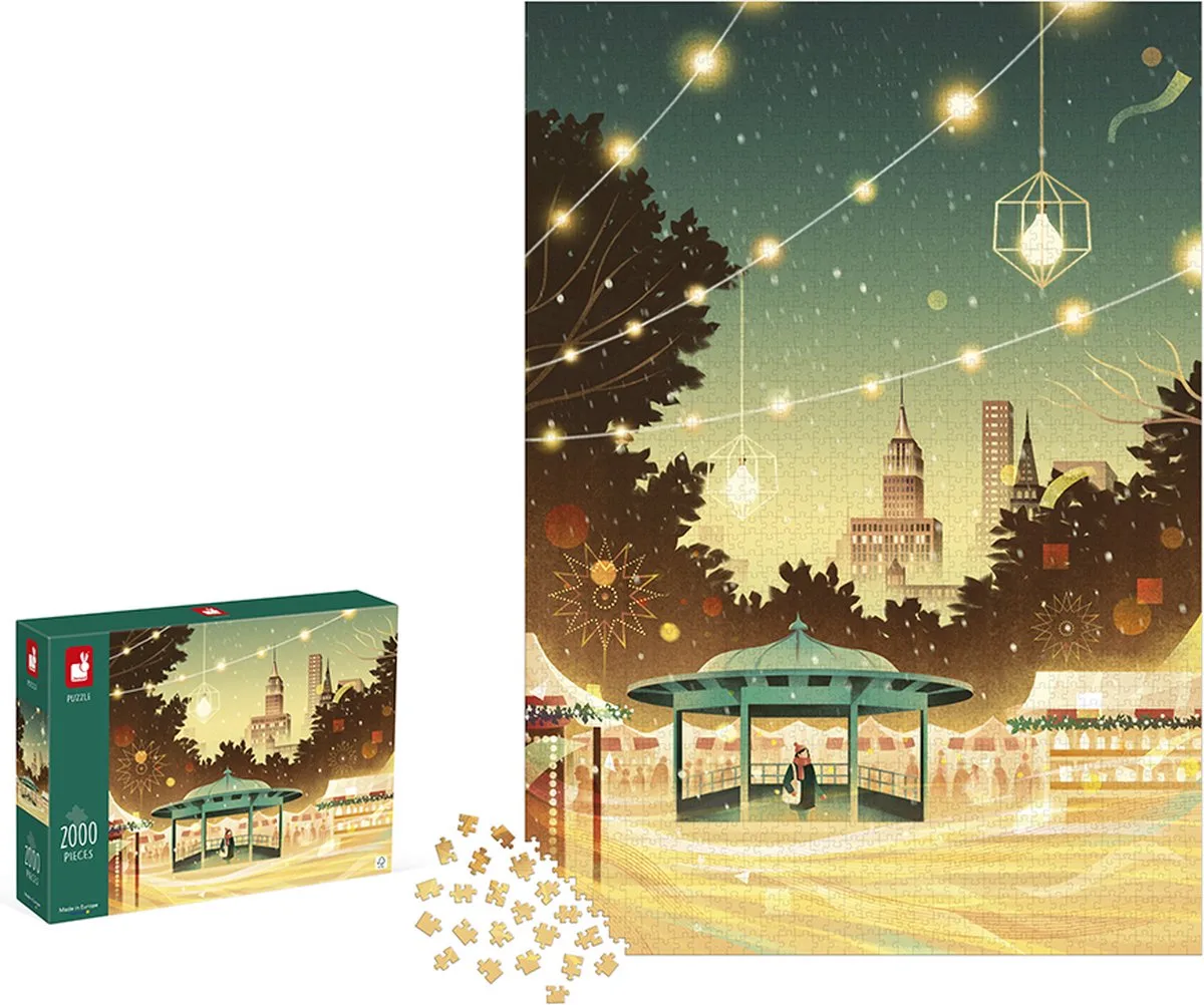 Kidult puzzel - 2000 Stukjes fra Janod, Een Nacht In New York-udgave – æske