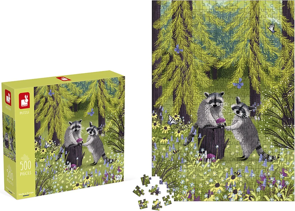Kidult Puzzel - 500 Stukjes - Geschikt Vanaf 8 Jaar de Janod, édition Wasberen – boîte