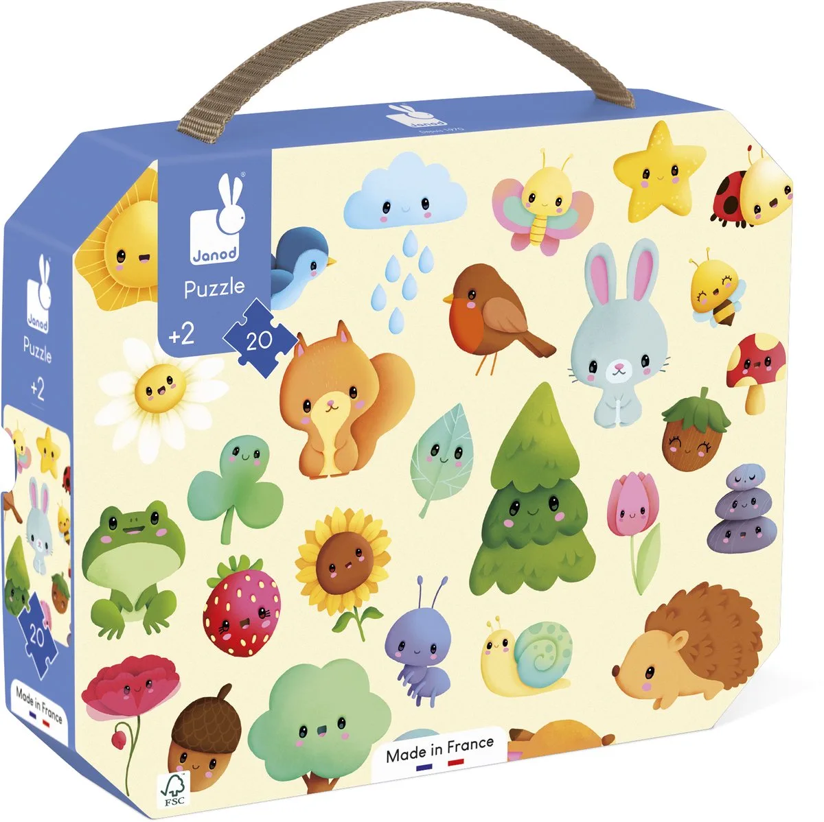 Puzzel - De natuur van Janod, editie De Natuur – 20 Stukjes – doos