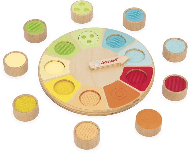 Sensorisch spel - Sensori memo wiel van Janod, editie Meerkleurig – doos