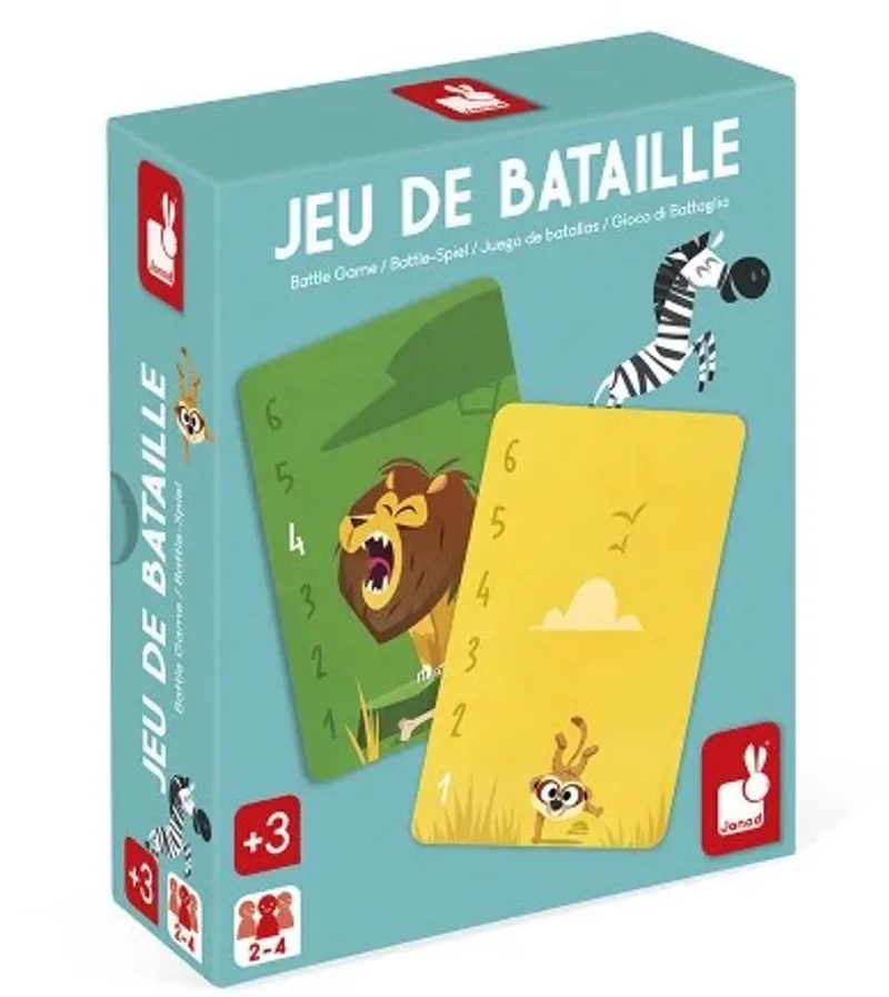 Spel - Battle game met kaarten van Janod – doos