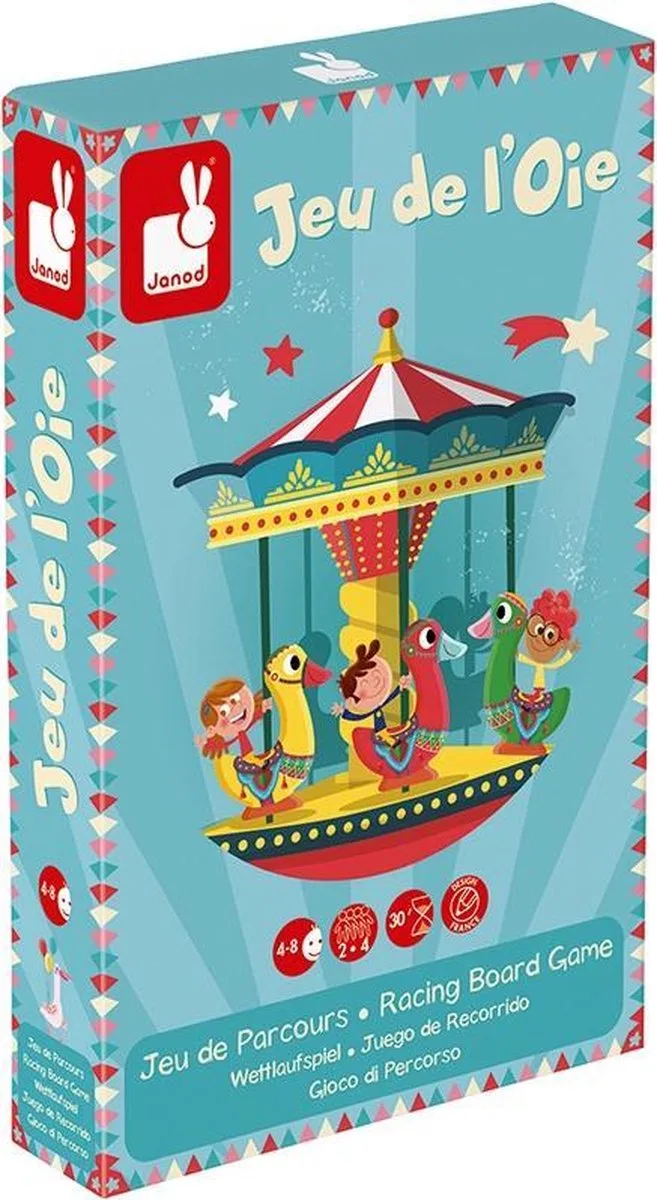 Spel - Ganzenbord carrousel from Janod – box