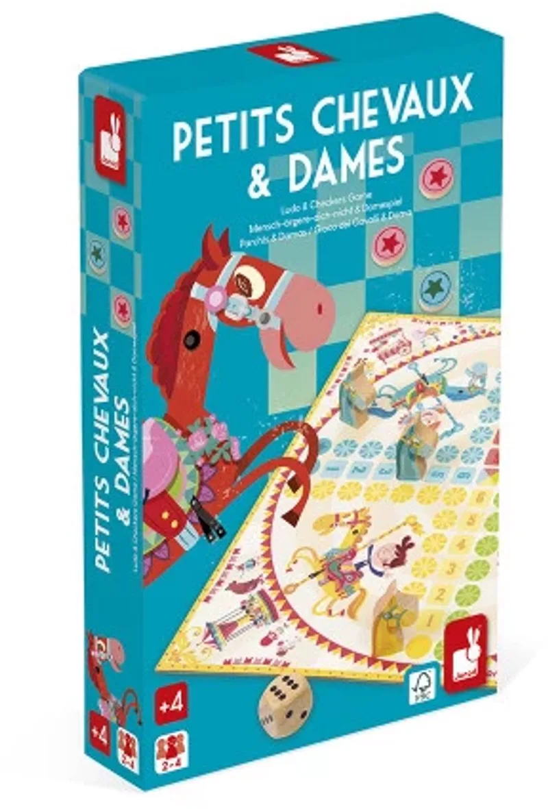 Spel - Ludo en dammen von Janod – Schachtel