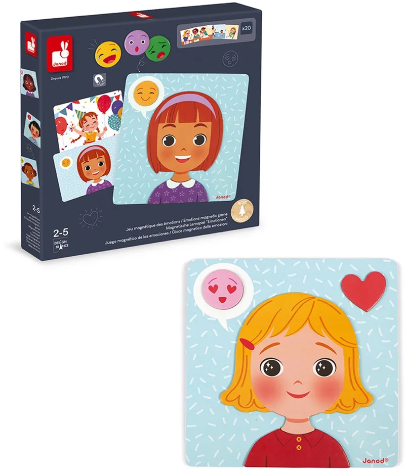 Spel - Magnetische emoties kaarten de Janod, édition Multi – boîte