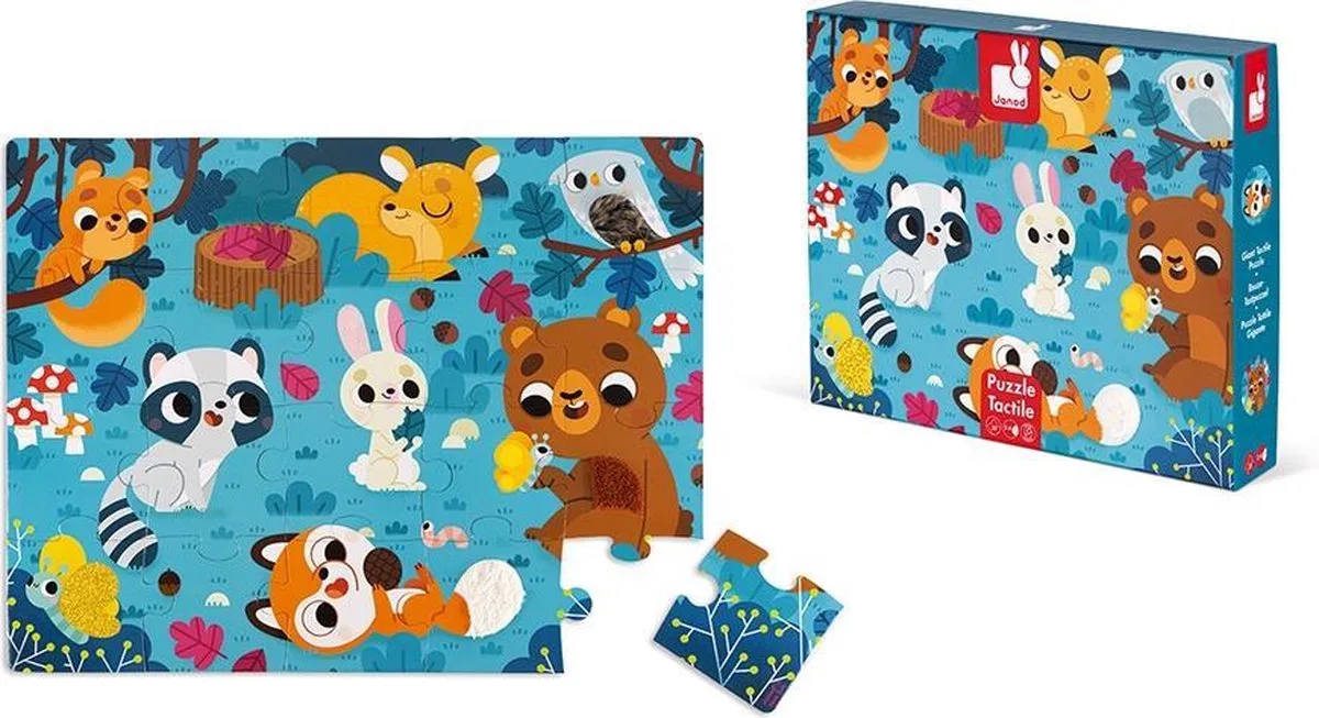 Puzzle Tactile Vie Sur La Glace 20 Pièces de Janod, édition Bosdieren – boîte