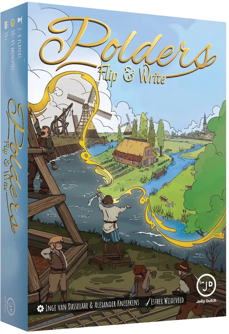 Polders: Flip & Write - Jolly Dutch - Teken- en kaartspel van Jolly Dutch – doos