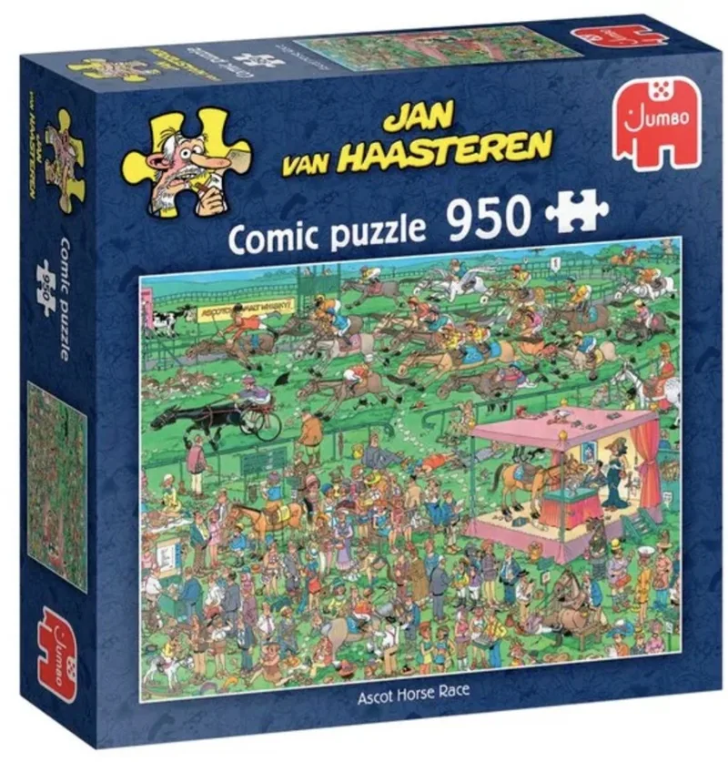 Ascot Horse Race - 950 stukjes - Legpuzzel van Jumbo, editie Meerkleurig – doos