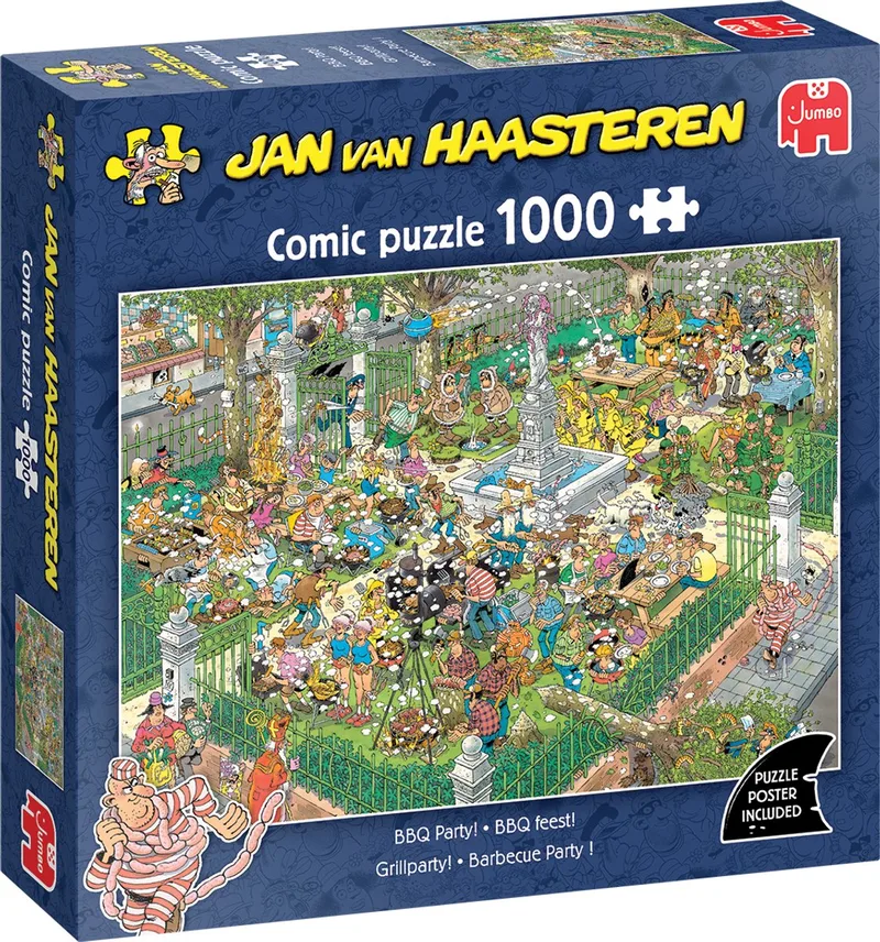 BBQ Feest! - 1000 stukjes puzzel - Legpuzzel de Jumbo, édition Multicolore – boîte