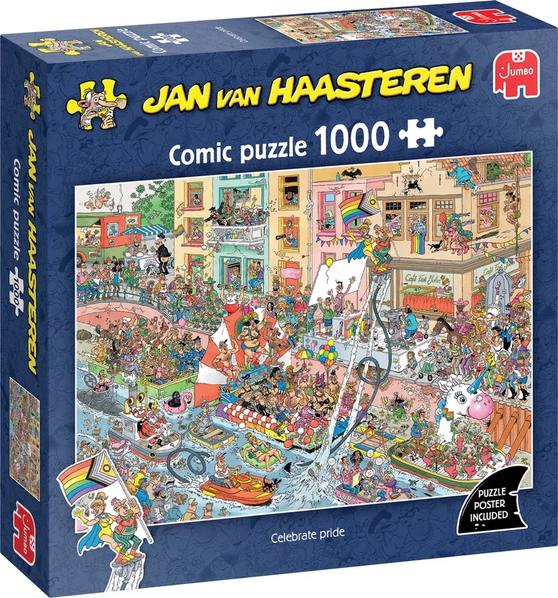 Celebrate Pride - Puzzel - 1000 stukjes legpuzzel de Jumbo, édition Multicolore – boîte