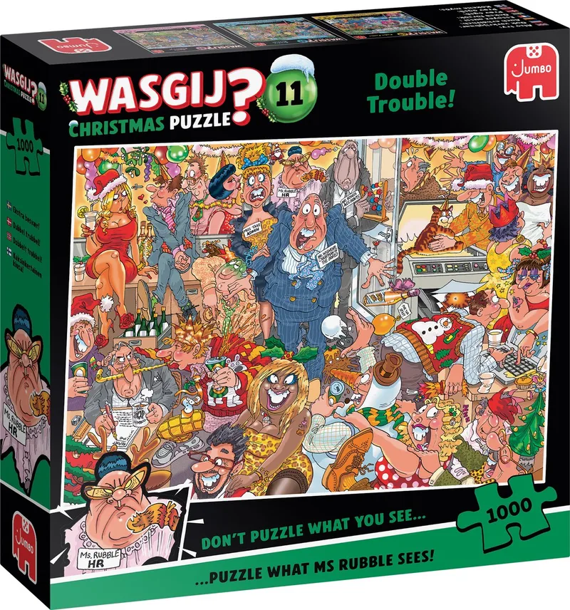 Christmas 11 - Double Trouble! - puzzel van 1000 stukjes van Jumbo – doos