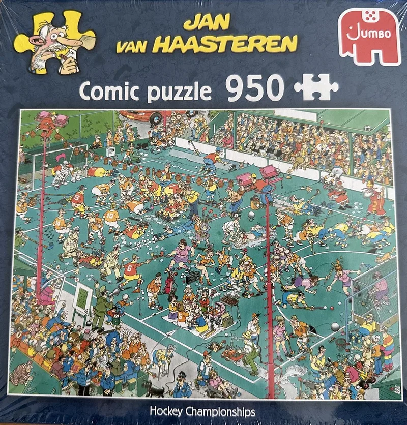 comic Puzzle Hockey Kampioenschappen champignons 950 stukjes jumbo puzzel from Jumbo, Multicolour edition – box