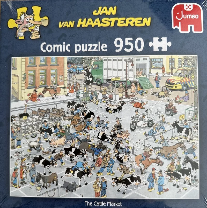 comic puzzle the cattle market veemarkt puzzel jumbo 950 stukjes van Jumbo, editie Meerkleurig – doos