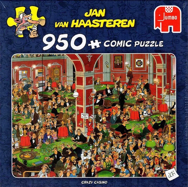 Crazy Casino puzzel - 950 stukjes from Jumbo, Multicolour edition – box
