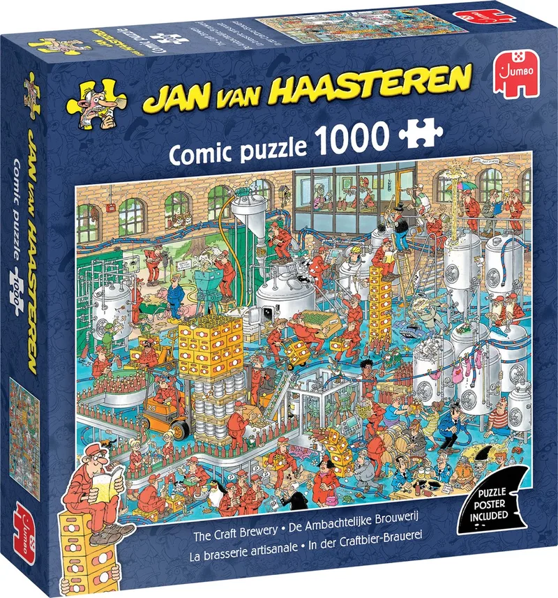 De Ambachtelijke Brouwerij - 1000 stukjes puzzel de Jumbo, édition Multicolore – boîte