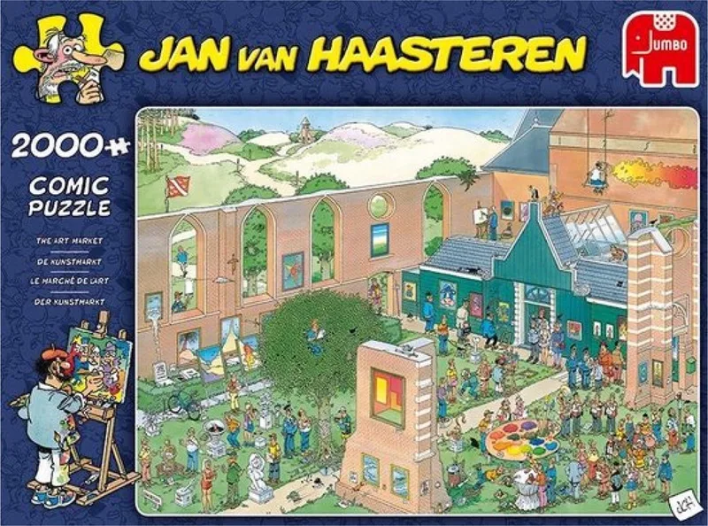 De Kunstmarkt puzzel - 2000 stukjes de Jumbo, édition Multicolore – boîte