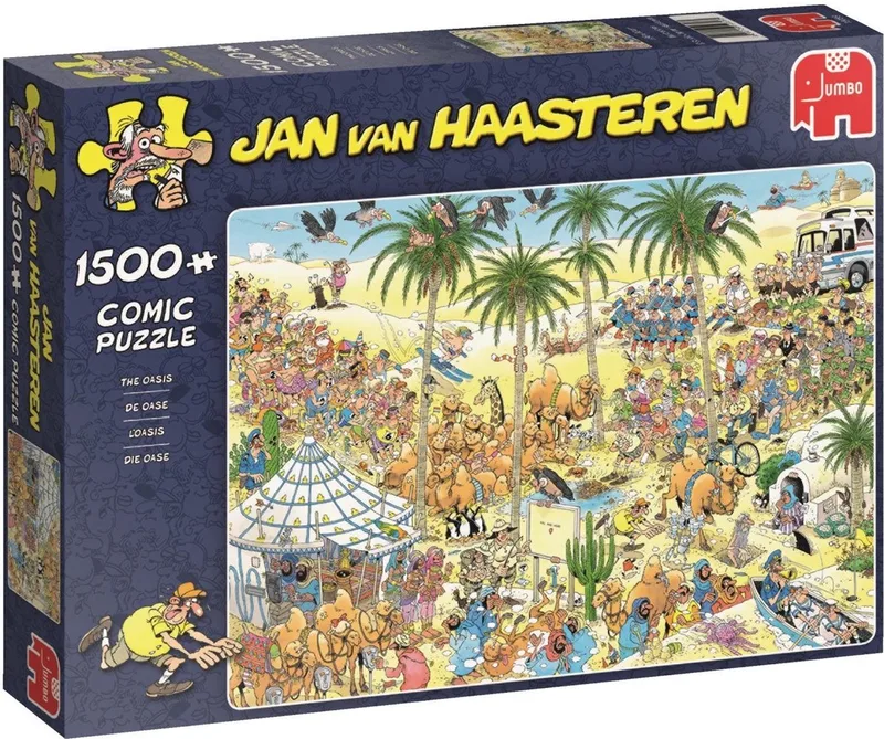 De Oase puzzel - 1500 stukjes de Jumbo, édition Multicolore – boîte