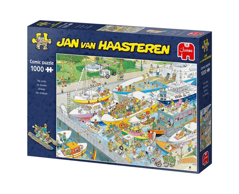 De Sluizen - 1000 stukjes puzzel - Legpuzzel von Jumbo, Ausgabe Mehrfarbig – Schachtel 3 von 3
