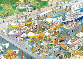 De Sluizen - 1000 stukjes puzzel - Legpuzzel von Jumbo, Ausgabe Mehrfarbig – Schachtel 2 von 3