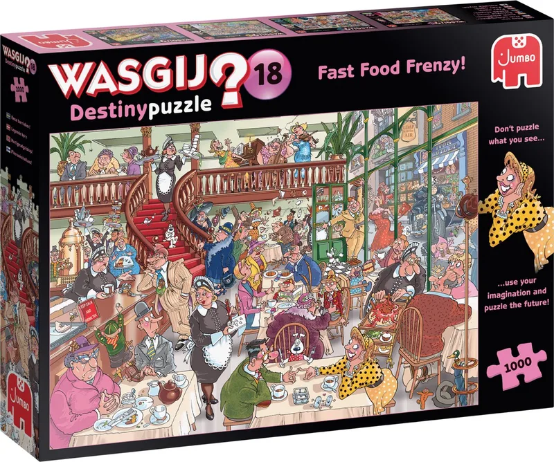 Destiny 18 - Fast Food Waanzin! - 1000 stukjes von Jumbo, Ausgabe Mehrfarbig – Schachtel
