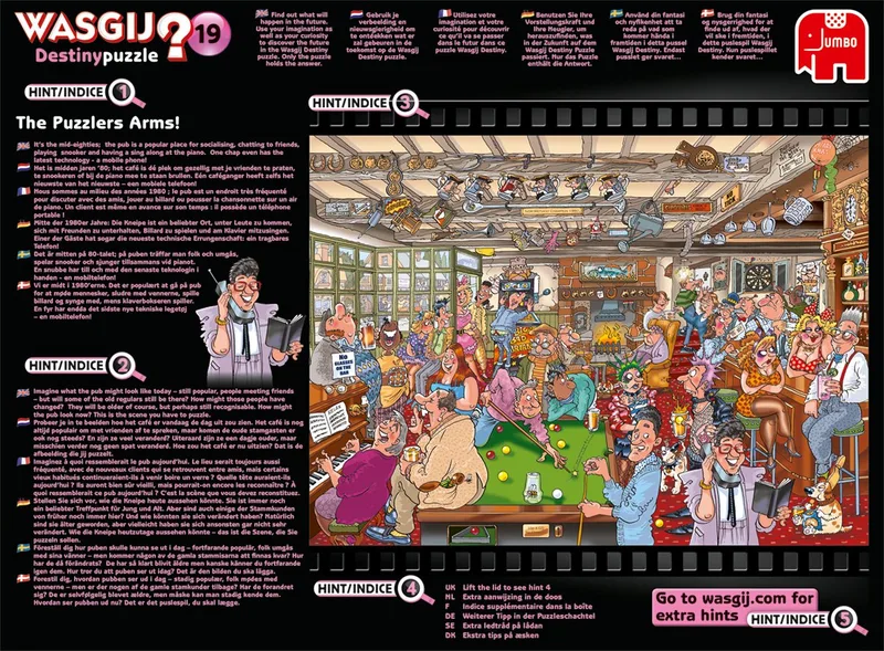 Destiny 19 Café De Puzzelhoek! puzzel - 1000 Stukjes von Jumbo, Ausgabe Mehrfarbig – Schachtel 3 von 3