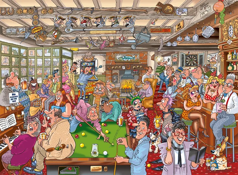 Destiny 19 Café De Puzzelhoek! puzzel - 1000 Stukjes von Jumbo, Ausgabe Mehrfarbig – Schachtel 2 von 3