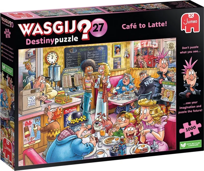 Destiny 27 - Van Cafetaria Naar Koffiebar! - 1000 stukjes puzzel - Legpuzzel von Jumbo, Ausgabe Mehrfarbig – Schachtel 1 von 2