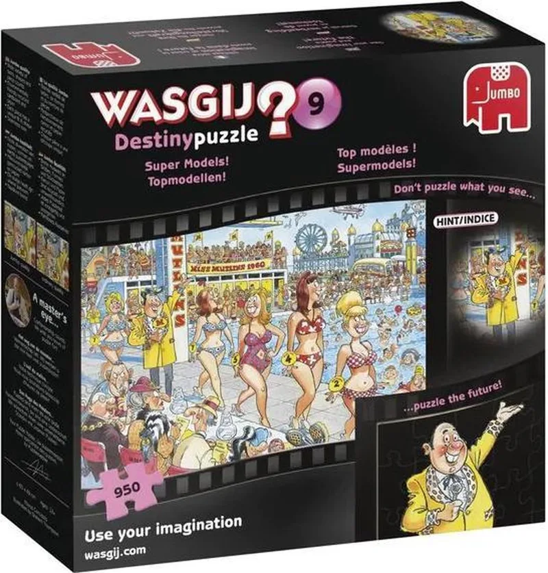 Destiny 9 Puzzel Supermodellen - 950 stukjes van Jumbo, editie Meerkleurig – doos