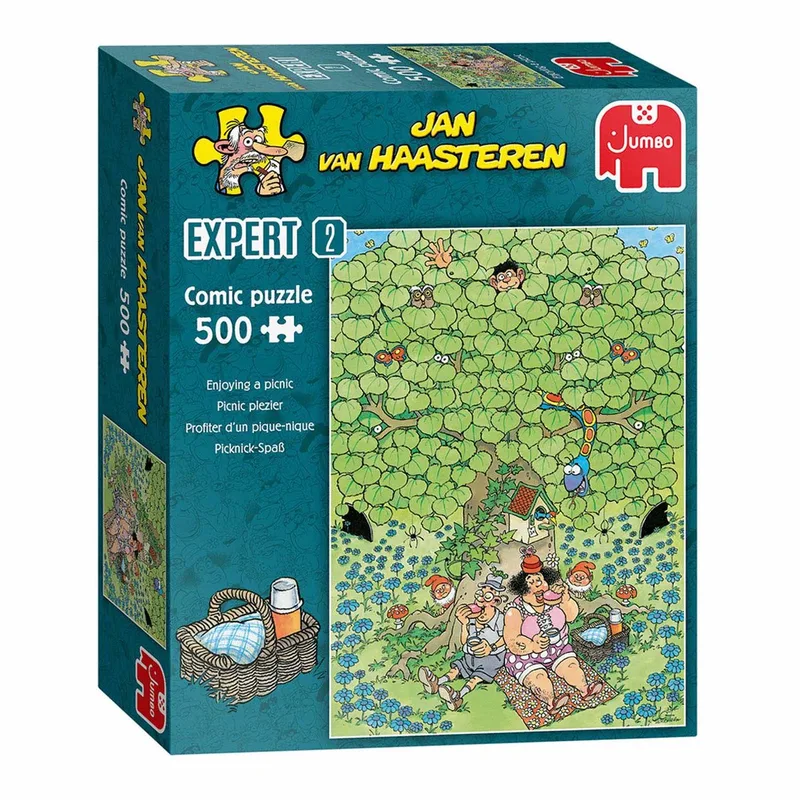 Expert 2 - Picknick Plezier - 500 stukjes puzzel van Jumbo, editie Meerkleurig – doos