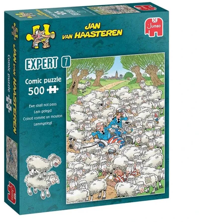 Expert 7 - Lam Gelegd - 500 stukjes puzzel - Legpuzzel van Jumbo, editie Meerkleurig – doos 1 van 2