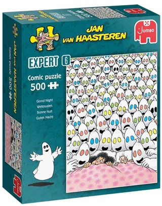 Expert - Welterusten - 500 stukjes puzzel von Jumbo, Ausgabe Mehrfarbig – Schachtel 1 von 2