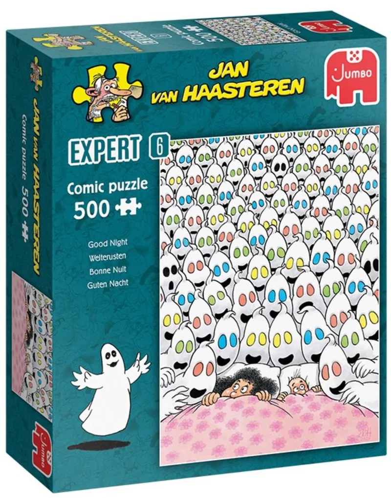 Expert - Welterusten - 500 stukjes puzzel von Jumbo, Ausgabe Mehrfarbig – Schachtel 1 von 2