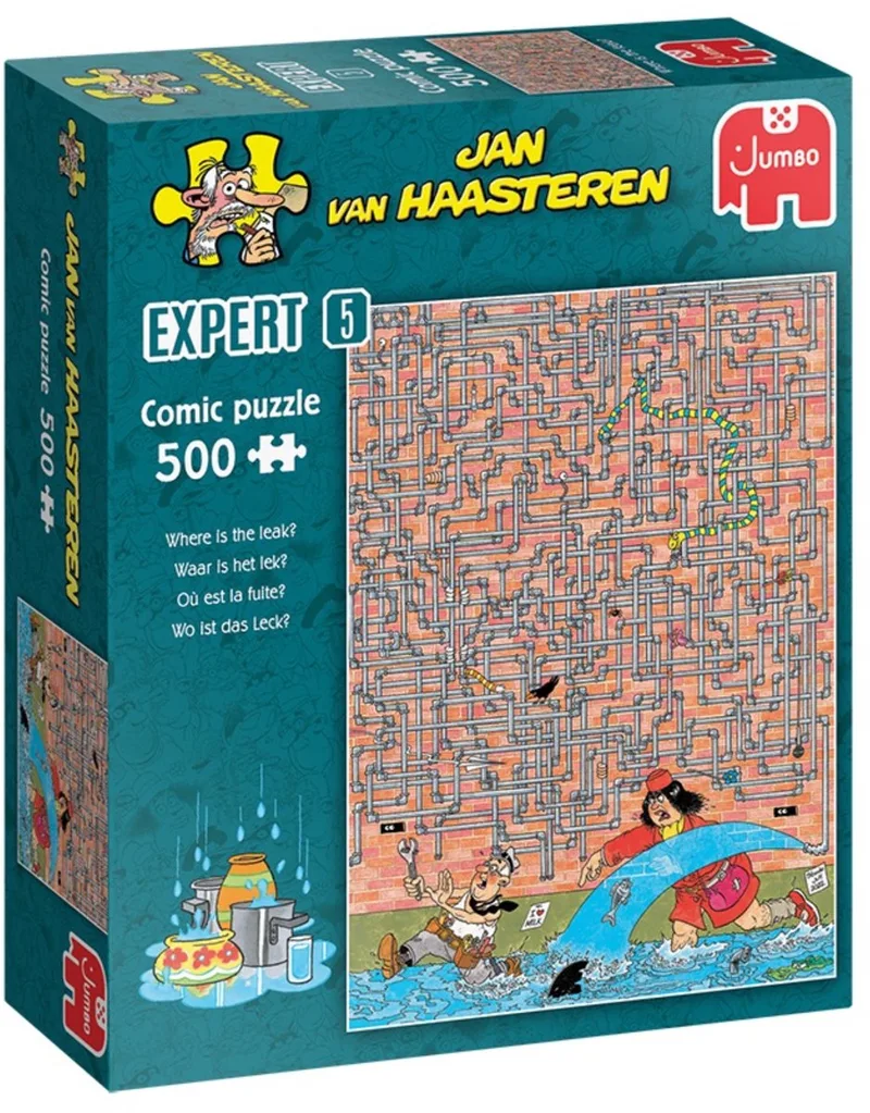 Expert - Where is the leak? - 500 stukjes - Puzzel de Jumbo, édition Multicolore – boîte