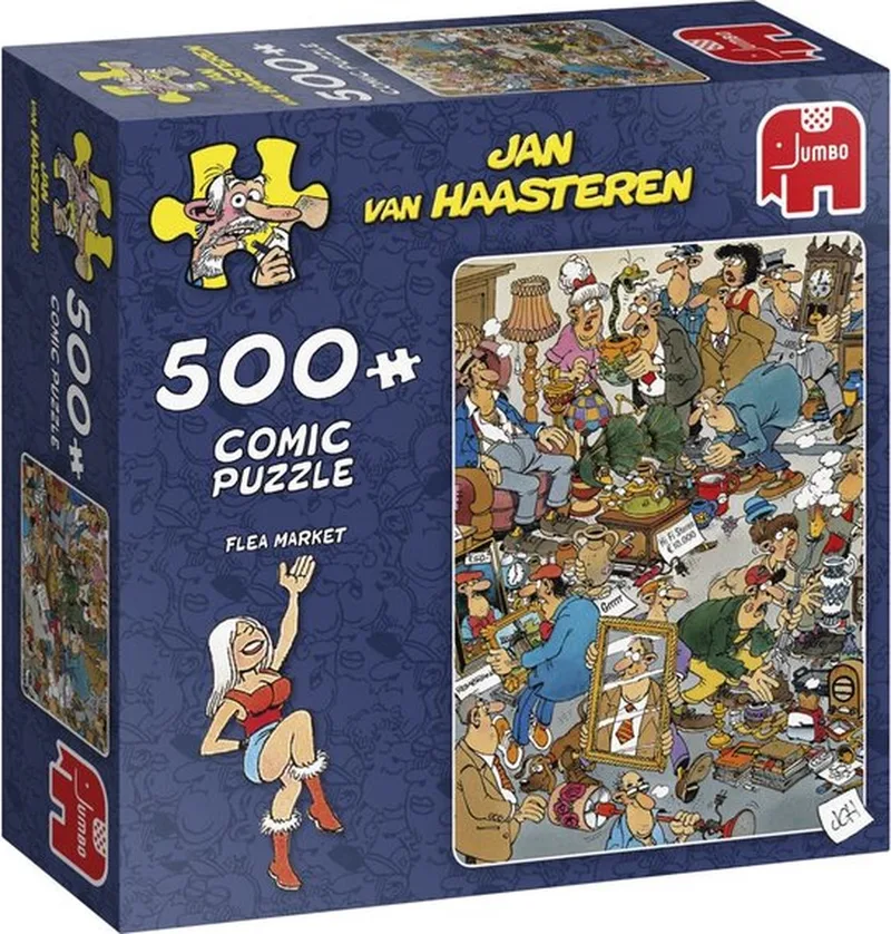 Flea Market puzzel - 500 stukjes van Jumbo, editie Meerkleurig – doos