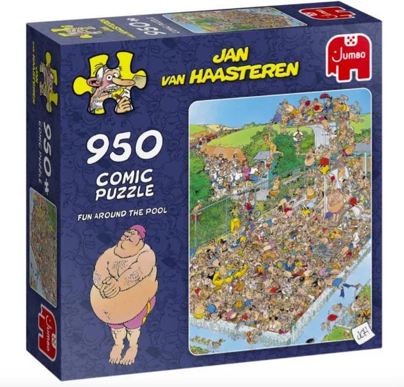 Fun Around the Pool puzzel - 950 stukjes van Jumbo, editie Meerkleurig – doos