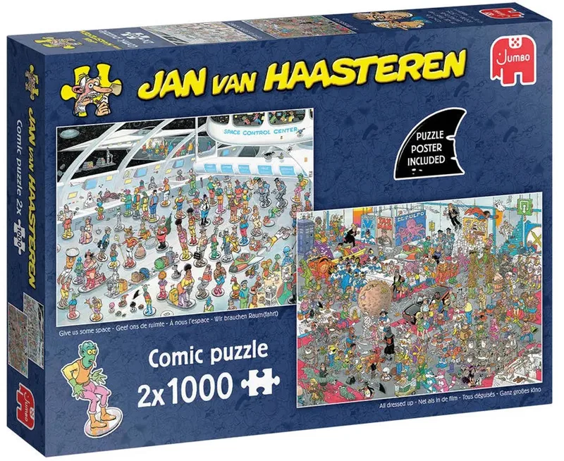 Geef ons de ruimte & Net als in de film - 2x1000 stukjes puzzel - Legpuzzel volwassenen from Jumbo, Multicolour edition – box 1 of 3