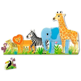Goula Puzzle XXL Jungle from Small to Large - 16 pcs. 2D Puzzels von Jumbo – Schachtel 2 von 3