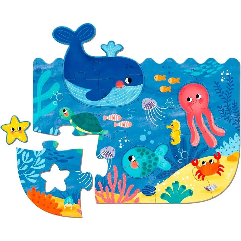 Goula Puzzle XXL Ocean - 18 pcs. 2D Puzzels van Jumbo – doos 2 van 3