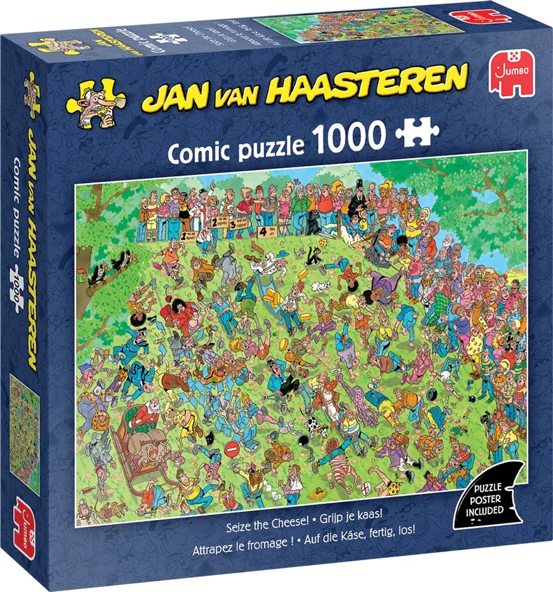 Grijp je kaas! - 1000 stukjes puzzel - Legpuzzel volwassenen van Jumbo, editie Meerkleurig – doos