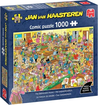 Het Bejaardentehuis - 1000 stukjes puzzel - Legpuzzel de Jumbo, édition Multicolore – boîte 1 sur 2