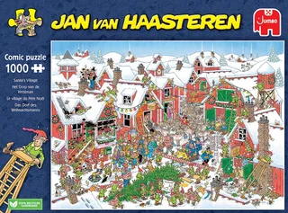 Het dorp van de Kerstman - 1000 stukjes - Legpuzzel van Jumbo, editie Meerkleurig – doos 4 van 4