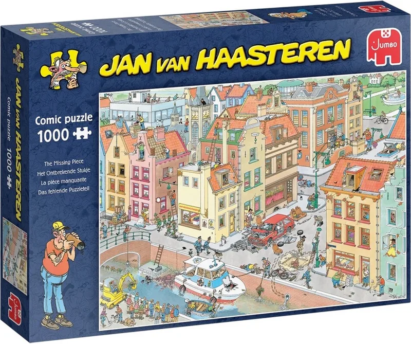 Het Ontbrekende Stukje puzzel - 1000 stukjes from Jumbo, Multicolour edition – box
