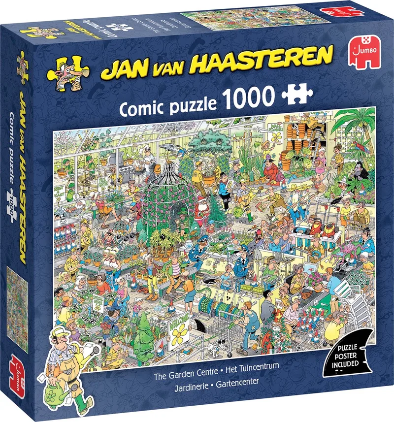 Het Tuincentrum - 1000 stukjes puzzel - Legpuzzel van Jumbo, editie Meerkleurig – doos