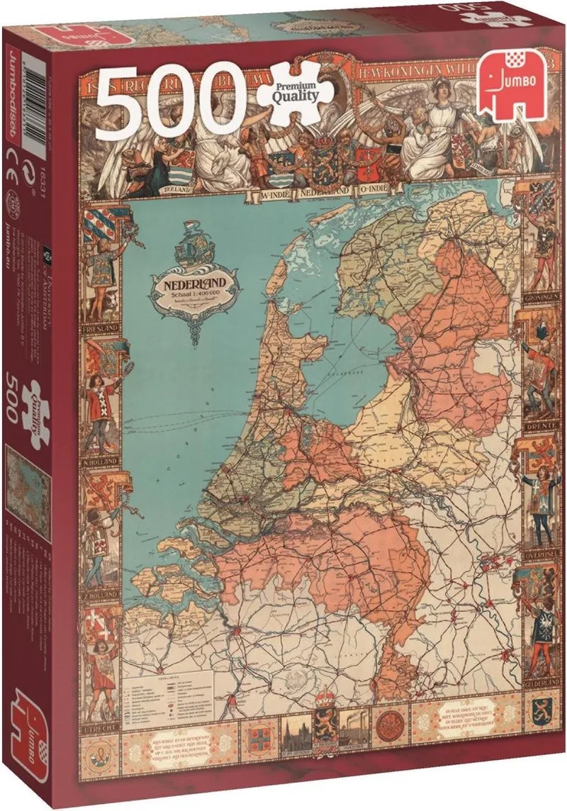 Holland by Corn. Jetses 500pcs van Jumbo, editie Meerkleurig – doos