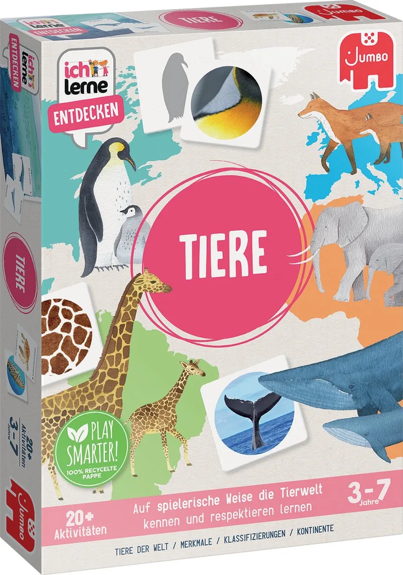 Ich Lerne Entdecken - Tieren from Jumbo, Meerkleurig edition – box