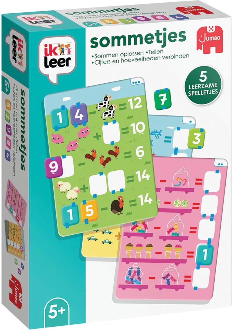 Ik leer sommetjes - 5 jaar fra Jumbo, Meerkleurig-udgave – æske