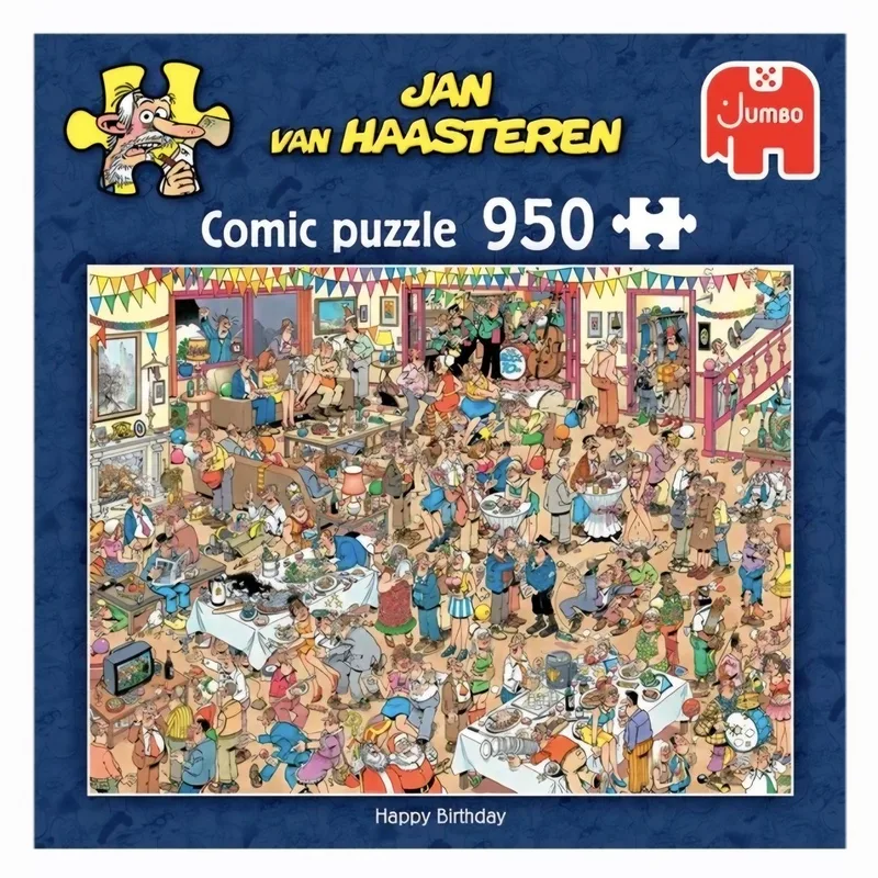 Jan van Haasteren - Happy Birthday - 950 stukjes - Legpuzzel van Jumbo, editie Meerkleurig – doos
