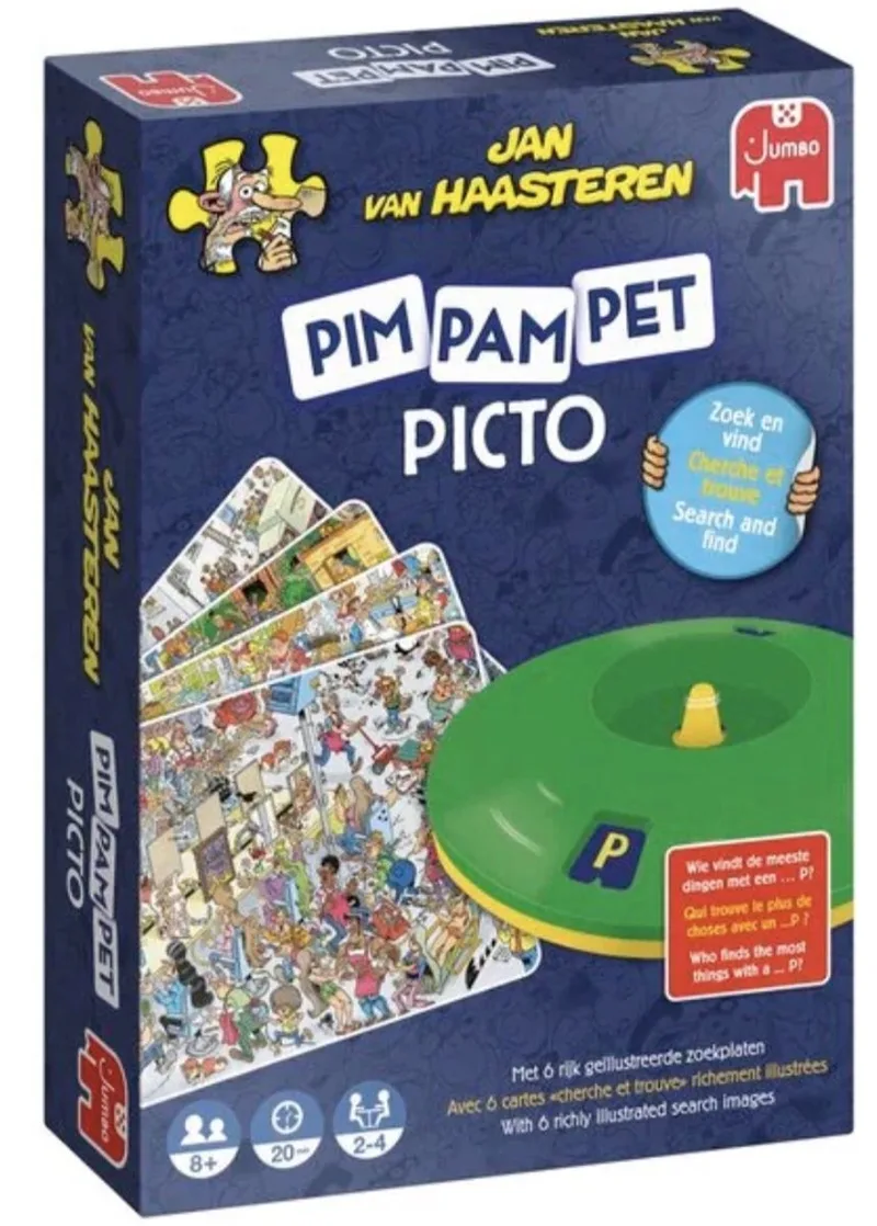 Jan van Haasteren - Pim Pam Pet Picto from Jumbo – box